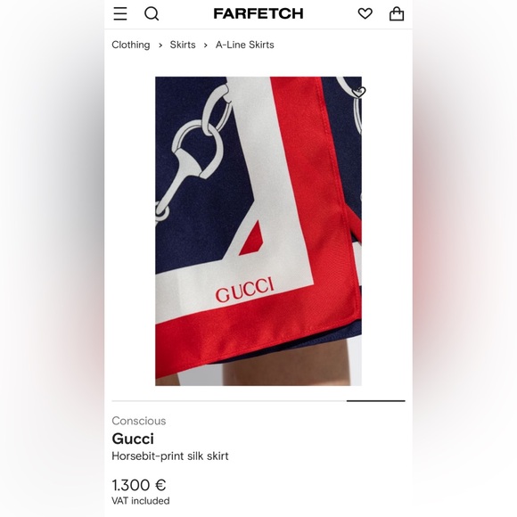 Gucci horsebit print skirt ❤️❤️❤️ - Picture 6 of 15
